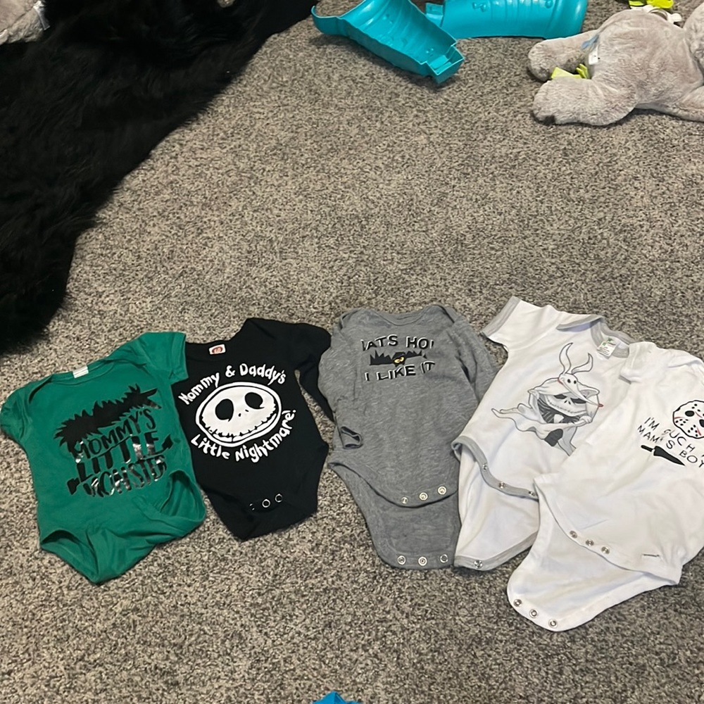 Halloween horror themed onesies